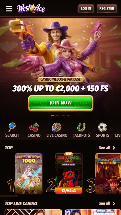 WestAce – bonus 300 % k prvnímu vkladu